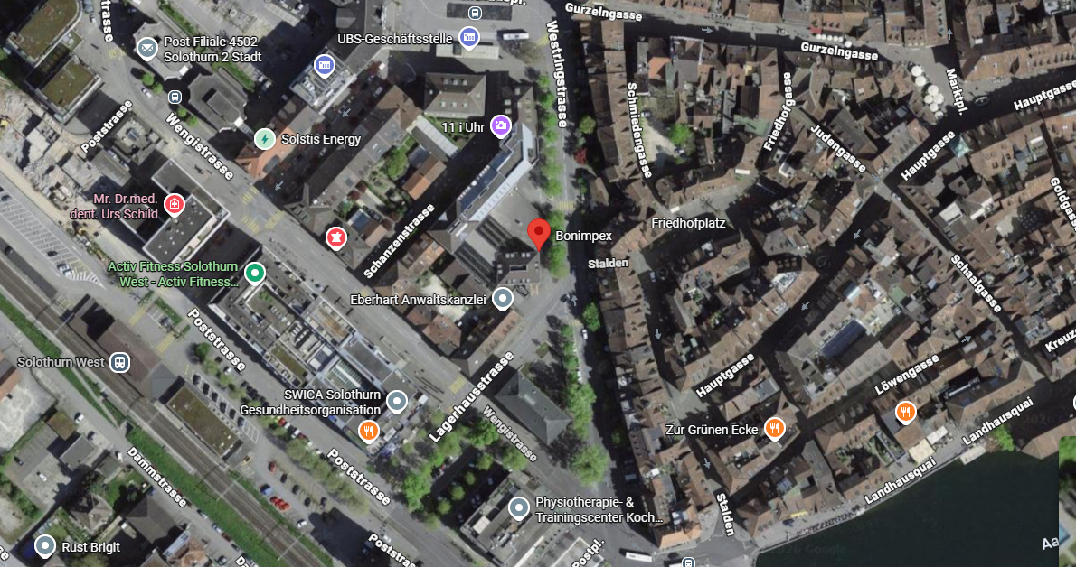 Standort Bonimpex AG, Westringstrasse 3, Solothurn
